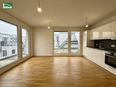 Großzügige 3-Zimmer-Dachgeschosswohnung mit Terrasse &amp; urbanem Wohnkomfort – ab September verfügbar!