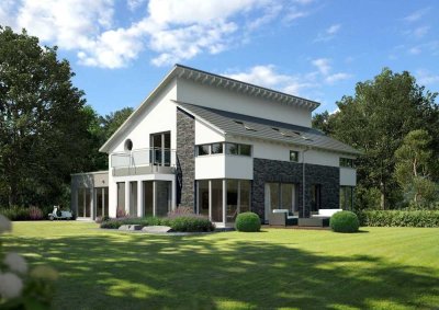 ARCHITEKTENHAUS INKLUSIVE GRUNDSTÜCK, SCHLUSSELFERTIG, EIN HAUS, VIELE OPTIONEN