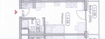 Schöne Studentenwohnung mit Balkon und neuer Pantryküche in der Blumenstraße