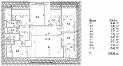 Exklusive 6-Raum-Dachgeschosswohnung mit Parkanlage