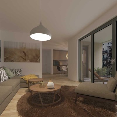 Erstbezug - Neubau - Oben wohnen mit sonnigem Südbalkon