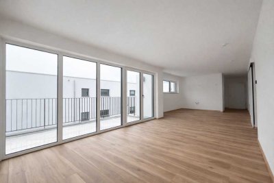 Moderne Neubauwohnung und -Penthouse im Effizienzhaus 40 Standard