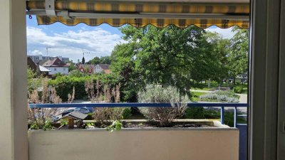Helle 3-Zimmer Wohnung mit Balkon und Stellplatz, Toplage in Memmingen