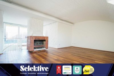 Stilvolle Maisonette in Citylage für Zwei – großzügig, charmant, mit Kamin & Terrasse