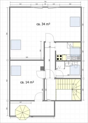 2-Zi-Wohnung DG mit schöner Dachterrasse in Grasbrunn