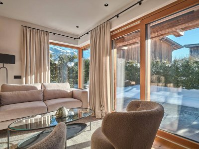 Garten-Maisonette-Wohnung mit Chalet-Charme und Bergpanorama