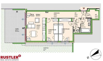 Provisionsfrei! | Ihr neues Zuhause - Sonnige 3 Zimmerwohnung mit großem Garten!