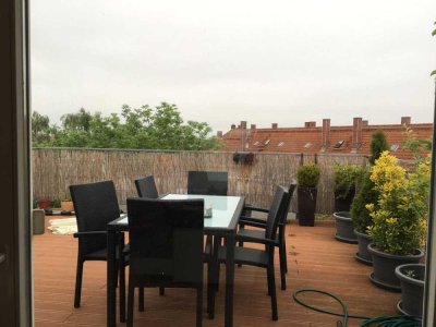 Helle sanierte 3,5 - Raum-Wohnung mit Dachterrasse