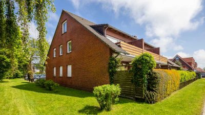 Gemütliche 2-Zimmer- 
Erdgeschosswohnung mit Terrasse und
Stellplatz in Dornumersiel