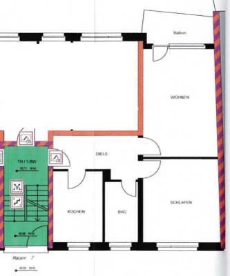 2-Zimmer Wohnung mit Balkon in Braunsfeld