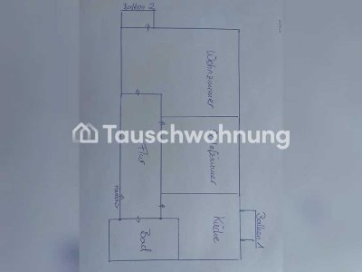 Tauschwohnung: Tausche 2-Raum gegen 3-Raum Wohnung