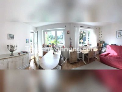 Tauschwohnung: Rheinnähe, großer Balkon zum Garten, zw. Rhein und Altstadt