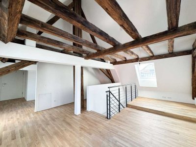 Charmante 2-Zimmer-Wohnung mit sichtbaren Holzbalken – Wohnen mit Charakter!