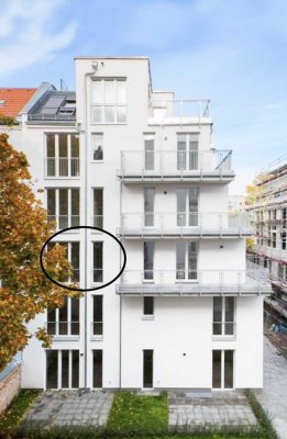 Wunderschönes vollmöbliertes Design-Studio mit EBK und Aufzug