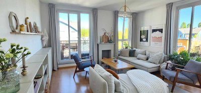 Wohntraum in Villenanlage: 3-Zimmer Wohnung mit beeindruckender Dachterrasse nahe Orankesee