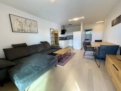 Neuwertige, südseitig ausgerichtete 2-Zimmer Wohnung mit offen gestaltetem Koch/Wohn/Essbereich
