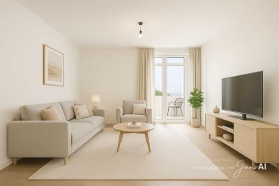 Wohnen mit Weitblick - schöne 3-Zimmer-Wohnung mit Blick auf die Skyline