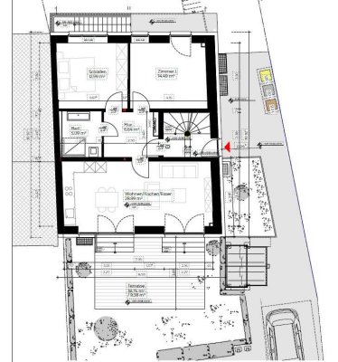 Erstbezug: Luxuriöse 3-Zimmer-Wohnung im EG mit Terrasse in Neuss