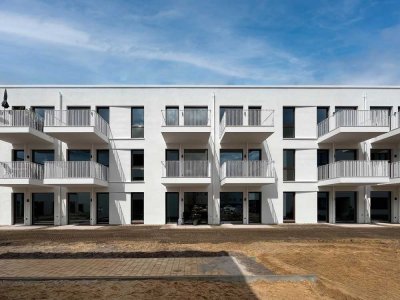 Exklusive 5-Zi.-Wohnung mit Parkett, FB-Heizung, 2 Bädern, EBK & 2 Balkone!!! Neubau-Erstbezug