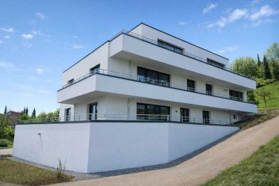 Exklusive Wohnung mit große Terrasse, Naturblick & Kocherblick, Erstbezug, Neubau, Aufzug, TG, EH40