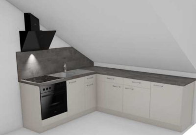 NEU sanierte 2-Zimmer DG Wohnung mit Einbauküche und Einzelgarage