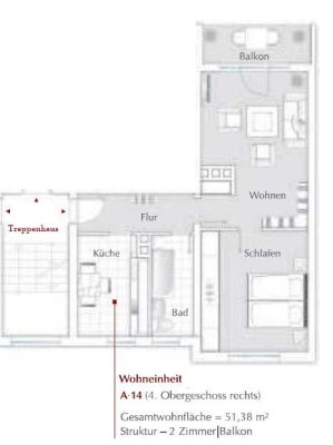 Helle 2- Zimmer Wohnung Ingolstadt ab Aug. 2025