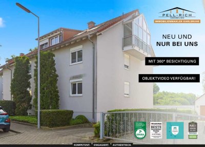 ELEGANT: Moderne Eigentumswohnung mit Garage und Wintergarten in ruhiger Randlage von KA-Knielingen