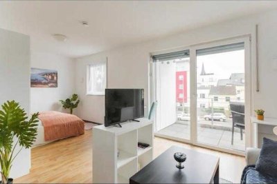 Möblierte 1-Zimmer-Wohnung mit Südbalkon in Bonn-Endenich – All-Inclusive ab 01.07.2026