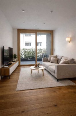 Neuwertige 2-Zimmer Wohnung im 2. OG mit Balkon in München Lehel