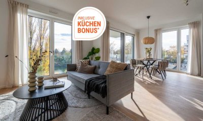 Unique Wohnung am See mit 4 Zimmern, 2 Bädern und Südbalkon mit unverbaubarem Seeblick!