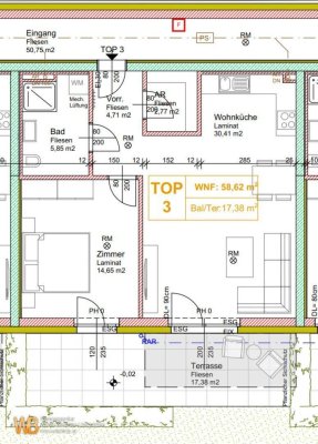 NEUBAU ERSTBEZUG 58m² Wohnfläche, 2 Zimmer mit Garten in Zurndorf Nähe Neusiedl &amp; Bratislava &amp; Nickelsdorf