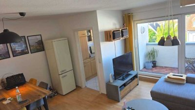 Wohnen im Brüder-Bauer-Park :-) Schicke 3 ZW- über 2 Etage-HU-Klein-Auheim mit EBK und Sonnenloggia!