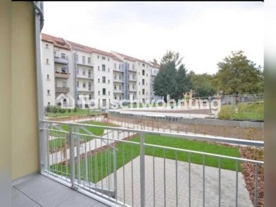 Tauschwohnung: Schöne 3 Raum Wohnung mit Garten und Balkon