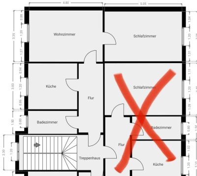 Praktisch geschnittene 2 Zimmerwohnung