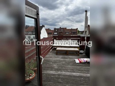 Tauschwohnung: Maisonnette-Wohnung im Bremer Osten mit Dachterrasse!