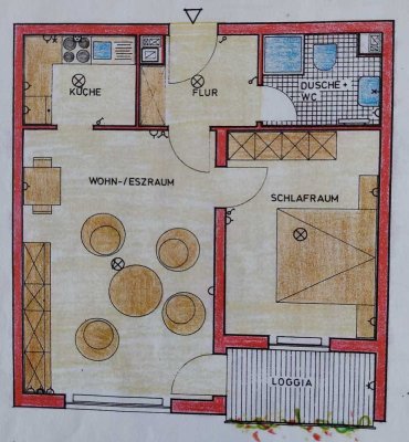 Kapitalanlage oder Eigenbezug, gut Vermietete 2 ZKB mit Balkon + Stellplatz ruhige Lage