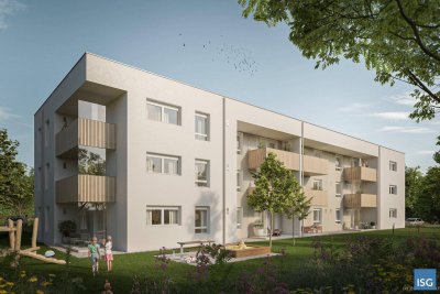 Neubauwohnungen im Mietkauf - Top 17 im 2. OG mit 2 Zi. inkl. Carport