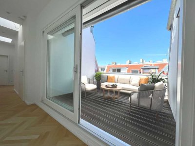 GANZ OBEN, SONNE PUR - GR. 2 ZIM. LOFTARTIGE DG MIT 2 TERRASSEN + LIFT - SOLARTHERMIE+JALOUSIEN