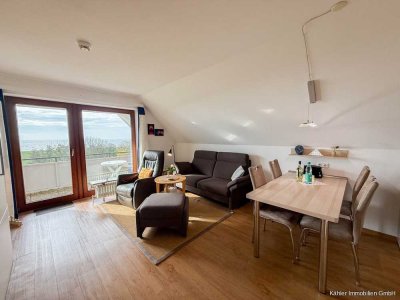 Sonne, Meer, Büsum – helle 2-Zimmer-Wohnung mit Meerblick in bester Lage
