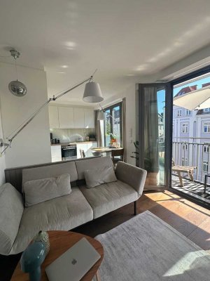 1,5-Zimmer Luxusapartment, möbliert, in Bestlage
