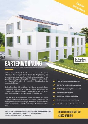 Gartenwohnung - Nur noch eine Wohnung verfügbar, Erstbezug 01.07.2025