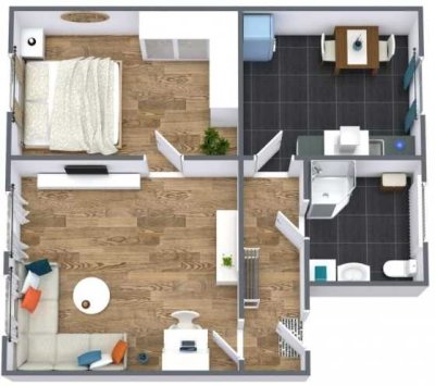 *2-Zimmer-Erdgeschosswohnung mit Einbauküche*