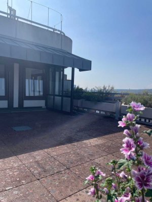 Panoramic Views, Penthouse Bonn, full kitchen, lights, terrasse