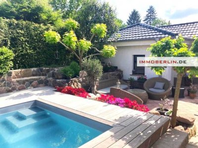 IMMOBERLIN.DE - Fabelhaftes Haus mit Südterrasse, Gewerbeanteil & Garage