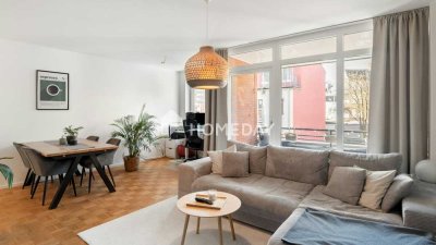 Moderne Zwei-Raum-Wohnung mit Loggia und hochwertiger Ausstattung