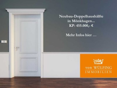 Neubau-Doppelhaushälfte in Feldrandlage!