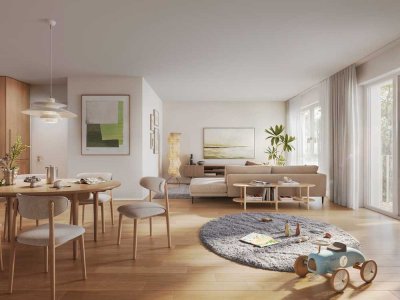 Wo Raum auf Lebensqualität trifft: 4-Zimmer-Wohnung im Grünen