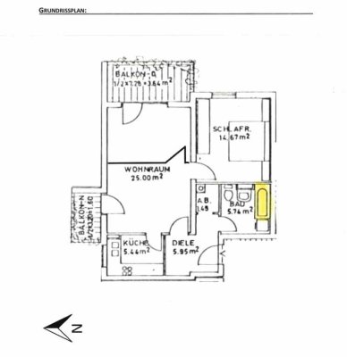 3-Zimmer-Wohnung mit zwei Balkonen und EBK in Landsberg am Lech