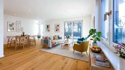 THAER18 - WE 02: Bezugsfertige barrierefreie 3-Zimmer-Neubauwohnung mit 77,30 m² und Terrasse