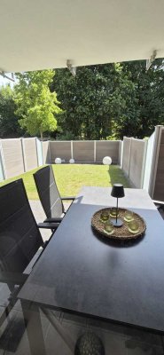 2-Zimmer-Wohnung mit Terrasse, kleinem Garten & Blick ins Grüne